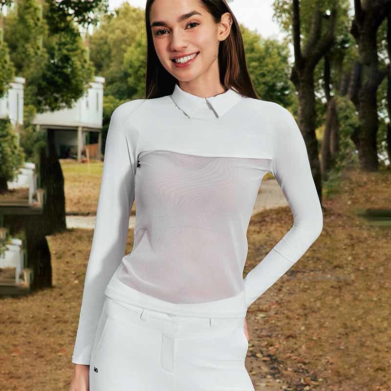MG 女性ゴルフポロ襟 Tシャツアイスシルク日焼け止めベース - Golf Equipment For Women のレビューと価格