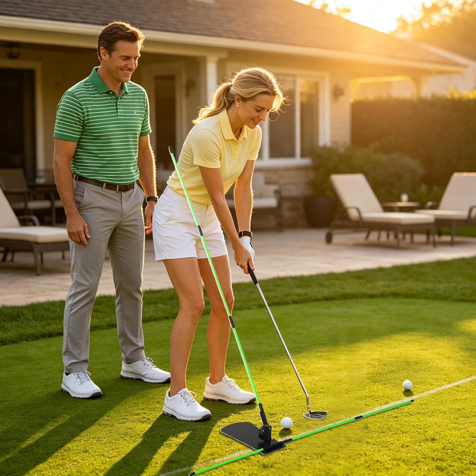 ゴルフスイングプレーントレーナーアライメントポータブルトレー - Golf Equipment For Women のレビューと価格