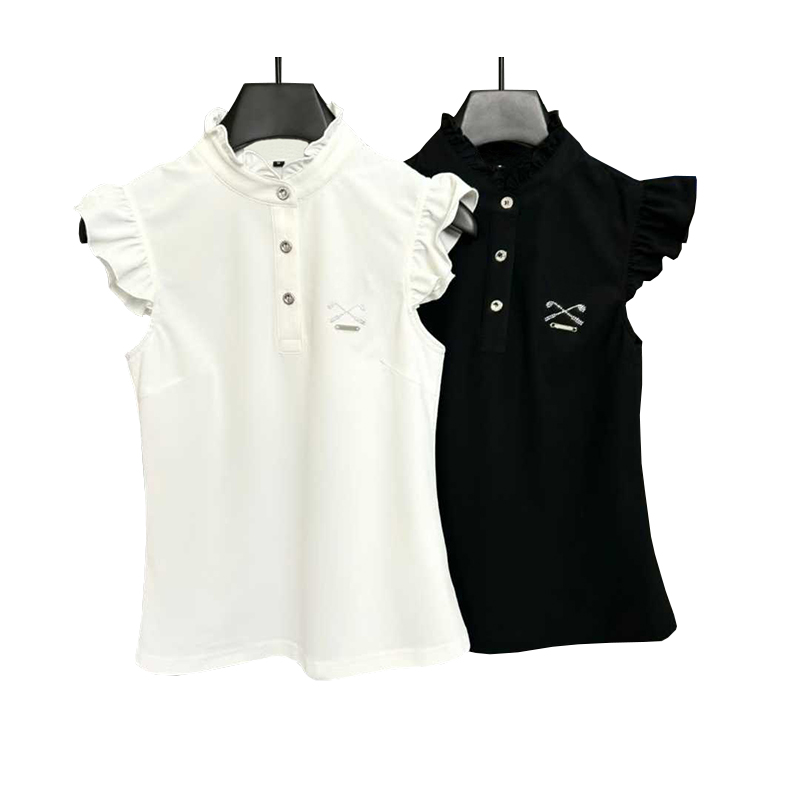 レディースノースリーブTシャツ夏の新ファッション多用途痩身ス - Golf Equipment For Women のレビューと価格