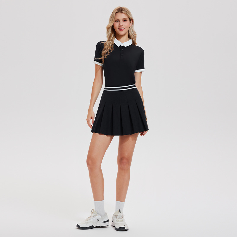 女性用テニスウェアセット半袖ポロシャツ＆プリーツスカート、通 - Golf Equipment For Women のレビューと価格